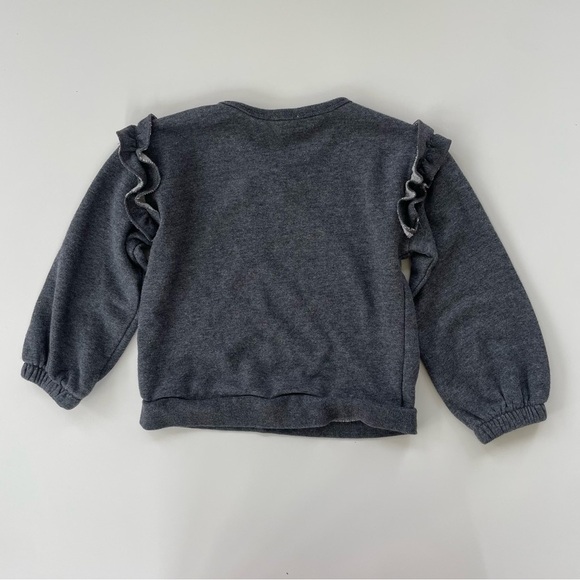 J.Crew Crewcuts Girls French Terry Ruffle Sweatshirts LOT OF TWO Size XS, 4/5 - Picture 3 of 10